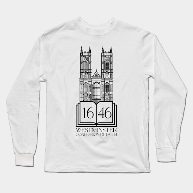 Reformed christian art. 1646 The Westminster Confession of Faith. Long Sleeve T-Shirt by Reformer